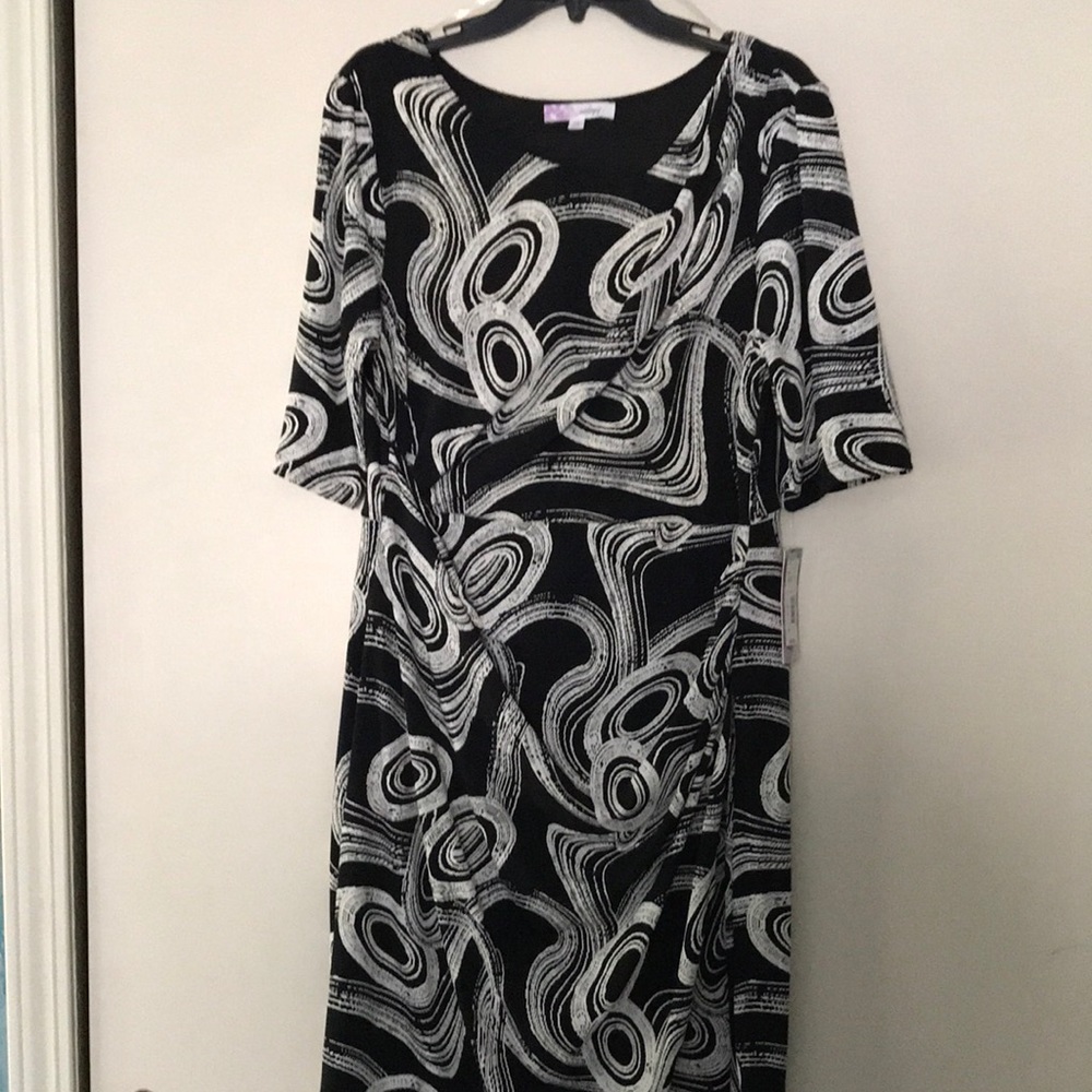 Brand new black and white dress